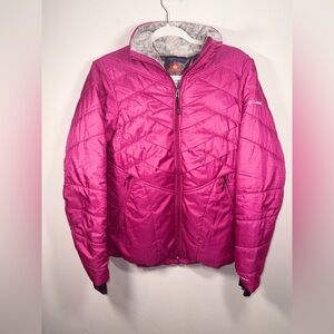 Columbia Women's Fuchsia pink Warm omni heat Puffer heavy Coat Size Medium